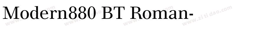 Modern880 BT Roman字体转换